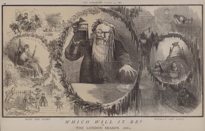 Który to będzie? lub The London Season 1868-9 (kolor lito) autorstwa Matthew