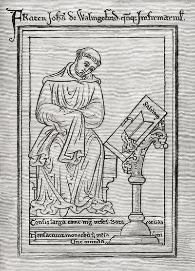 John z Wallingford, z „Krótkiej historii Anglików” J. R. Greena, opublikowanej w 1893 r. autorstwa Matthew Paris