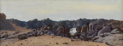 Desert and Rocks (olej na pokładzie) autorstwa Matthew Ridley Corbet