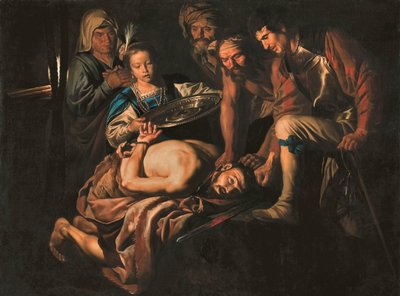 Ścięcie św. Jana Chrzciciela, ok. 1640-1645. autorstwa Matthias Stomer