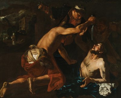 Przypowieść o miłosiernym Samarytaninie, c. 1630-1631. autorstwa Matthias Stomer