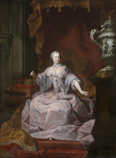 Portret cesarzowej Marii Teresy z Austrii 1717-1780, lata siedemdziesiąte XVIII wieku autorstwa Matthias de Visch