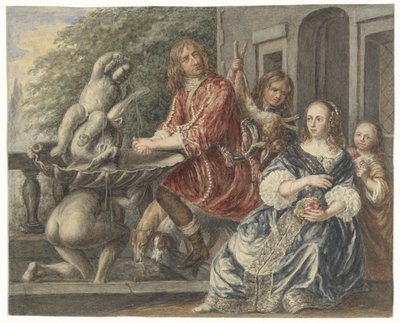 Cornelis de Wit i jego rodzina autorstwa Matthijs Maris