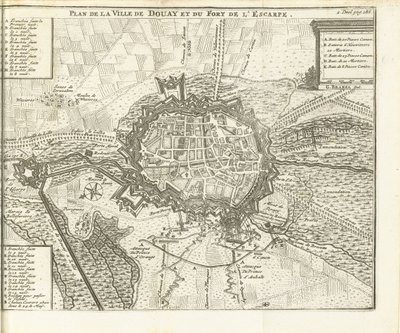 Belega van Douai, 1710 Plan de la Ville de Douay et du Fort de l