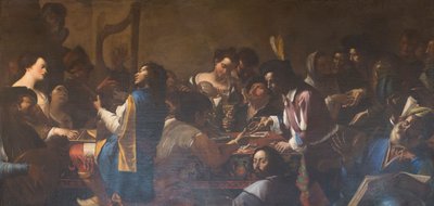 Allegorie der fünf Sinne von Mattia (1613-99) Preti