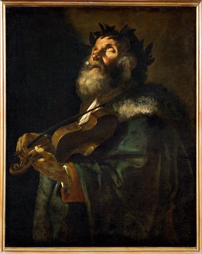 Homer (obraz na płótnie) autorstwa Mattia (1613-99) Preti