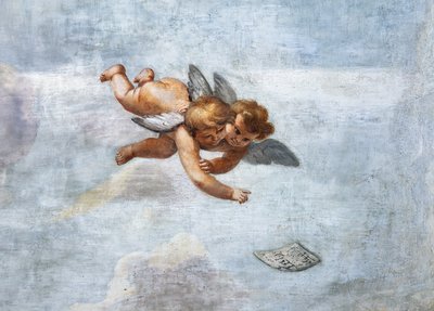 Koncerty Aniołów, szczegóły autorstwa Mattia (1613-99) Preti