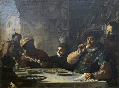 Święto bogacza autorstwa Mattia (1613 99) Preti