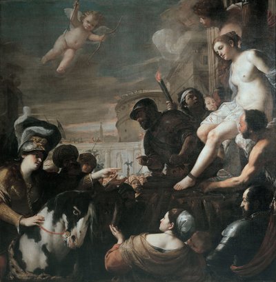 Clorinda ratuje Olindo i Sophronię, 1645 autorstwa Mattia Preti