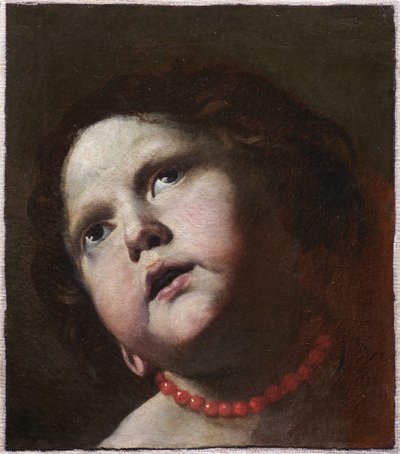 Głowa dziewczynki z koralowym naszyjnikiem, ok. 1930r. 1645. autorstwa Mattia Preti