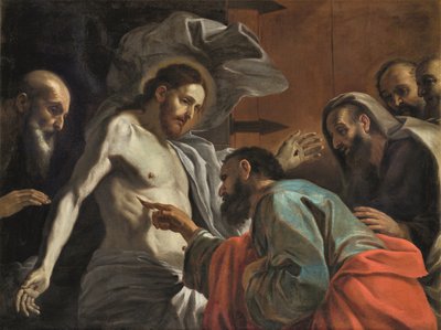 Niedowierzanie św. Tomasza, ok. 1675. autorstwa Mattia Preti