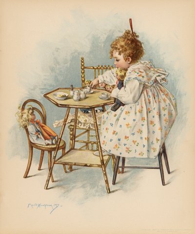 Maternal Cares (kolor lito) autorstwa Maud Humphrey