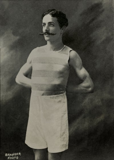 Portret francuskiego biegacza Louisa De Fleuraca (1876) autorstwa Maurice-Louis Branger