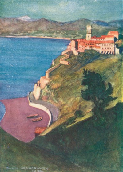 Pozzano (druk kolorowy) autorstwa Maurice (after) Greiffenhagen
