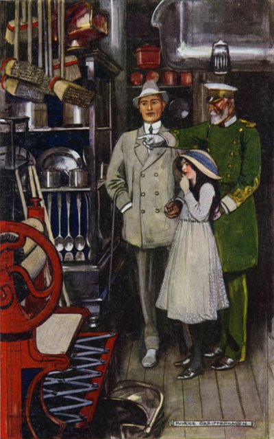 Wizyta w Bagdadzie: Top Flat Ironmongery Department (kolor lito) autorstwa Maurice (after) Greiffenhagen
