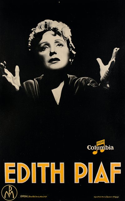 Plakat przedstawiający "Edith Piaf", ok. 1920 r. (litografia) autorstwa Maurice (after) Seymour