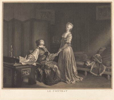 Umowa autorstwa Maurice Blot after Jean Honoré Fragonard