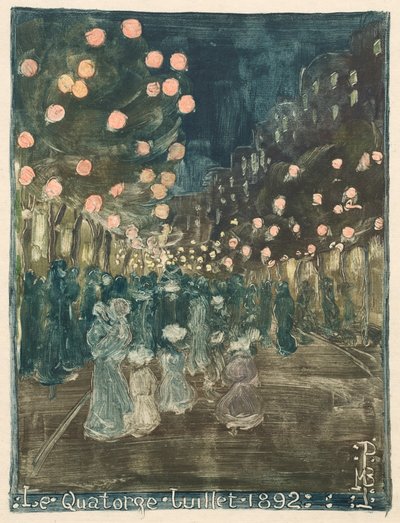 Dzień Bastylii, 1892. autorstwa Maurice Brazil Prendergast