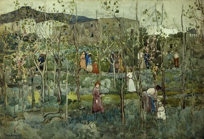 Capri, 1899 autorstwa Maurice Brazil Prendergast