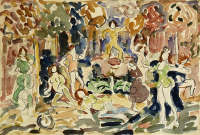Tańczące figury, ok. 1910-13 autorstwa Maurice Brazil Prendergast