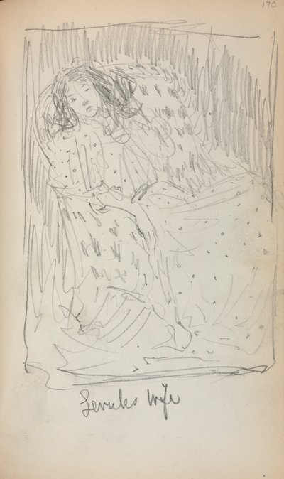 Włoski szkicownik: Levuks Wife strona 170, 1898-1899. autorstwa Maurice Brazil Prendergast