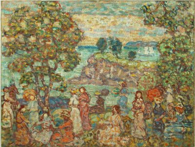 Krajobraz (scena na plaży) autorstwa Maurice Brazil Prendergast