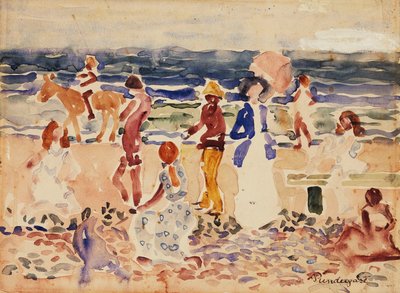 Na plaży, ok. 1920-23 autorstwa Maurice Brazil Prendergast