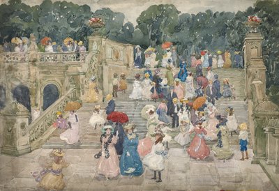 Most tarasowy, Central Park autorstwa Maurice Brazil Prendergast