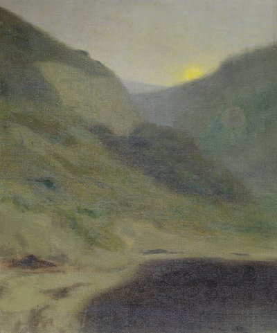 Pejzaż o zmierzchu (olej na płótnie) autorstwa Maurice Chabas