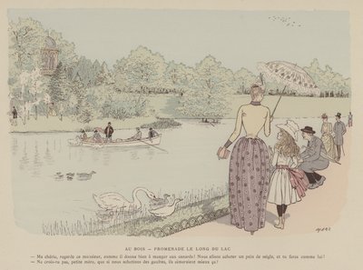 Ilustracja do Paris Brillant (kolor lito) autorstwa Maurice Charles Mathieu Bonvoisin