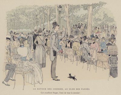 Ilustracja do Paris Brillant (kolor lito) autorstwa Maurice Charles Mathieu Bonvoisin