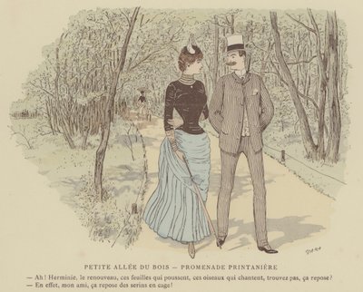 Ilustracja do Paris Brillant (kolor lito) autorstwa Maurice Charles Mathieu Bonvoisin
