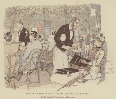 Ilustracja do Paris Brilliant (kolor lito) autorstwa Maurice Charles Mathieu Bonvoisin