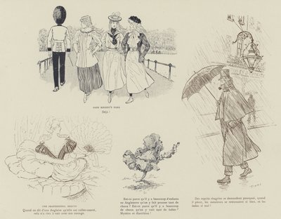 Ilustracja do La Vie De Londres autorstwa Mars autorstwa Maurice Charles Mathieu Bonvoisin