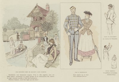 Ilustracja do La Vie De Londres autorstwa Mars autorstwa Maurice Charles Mathieu Bonvoisin