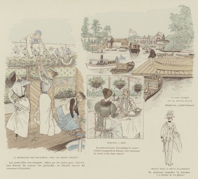 Ilustracja do La Vie De Londres autorstwa Mars autorstwa Maurice Charles Mathieu Bonvoisin