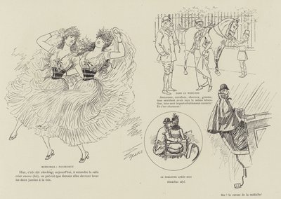 Ilustracja do La Vie De Londres autorstwa Mars autorstwa Maurice Charles Mathieu Bonvoisin