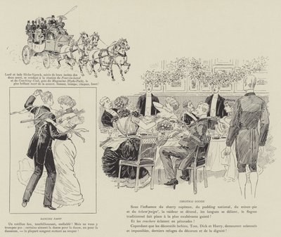 Ilustracja do La Vie De Londres autorstwa Mars autorstwa Maurice Charles Mathieu Bonvoisin