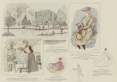 Ilustracja do La Vie De Londres autorstwa Mars autorstwa Maurice Charles Mathieu Bonvoisin