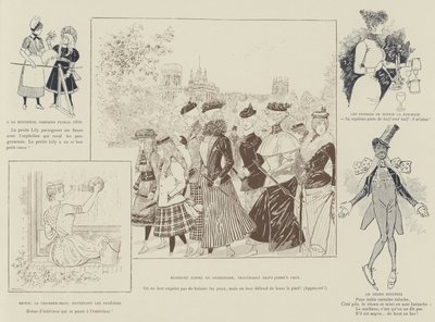 Ilustracja do La Vie De Londres autorstwa Mars autorstwa Maurice Charles Mathieu Bonvoisin