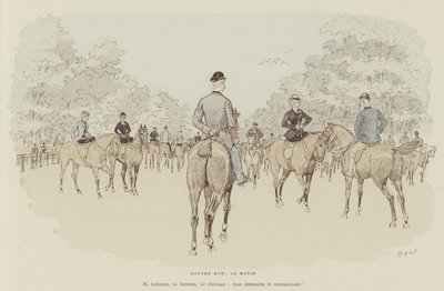 Ilustracja do La Vie De Londres autorstwa Mars autorstwa Maurice Charles Mathieu Bonvoisin