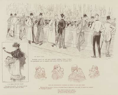 Ilustracja do La Vie De Londres autorstwa Mars autorstwa Maurice Charles Mathieu Bonvoisin