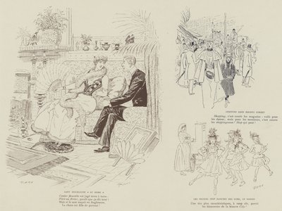 Ilustracja do La Vie De Londres autorstwa Mars autorstwa Maurice Charles Mathieu Bonvoisin