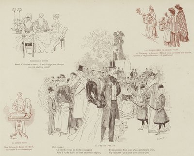 Ilustracja do La Vie De Londres autorstwa Mars autorstwa Maurice Charles Mathieu Bonvoisin