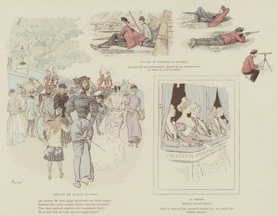 Ilustracja do La Vie De Londres autorstwa Mars autorstwa Maurice Charles Mathieu Bonvoisin
