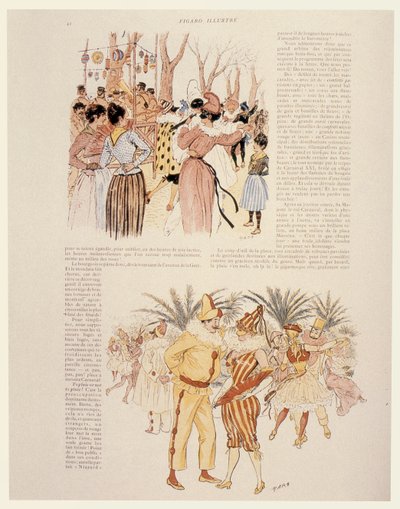 Karnawał w Nicei, 1894 autorstwa Maurice Charles Mathieu Bonvoisin