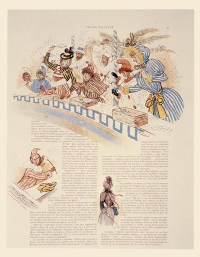 Karnawał w Nicei, 1894 autorstwa Maurice Charles Mathieu Bonvoisin