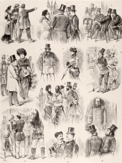 Otwarcie Salon de Paris, 1880 autorstwa Maurice Charles Mathieu Bonvoisin