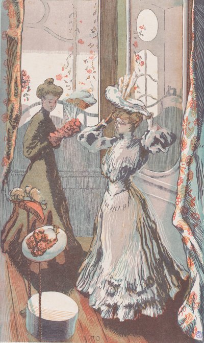 U Milllinera ok. godz. 1910. autorstwa Maurice Delcourt