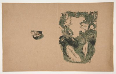 Les Camelots de la Pensée (dowód na pokrycie) autorstwa Maurice Delcourt